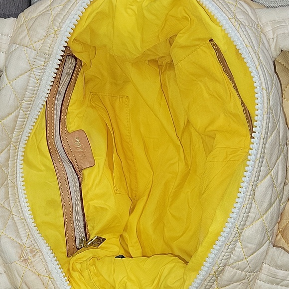 MZ Wallace Yellow Ombre Quilted Nylon Tote Shoulder Bag - Picture 14 of 16